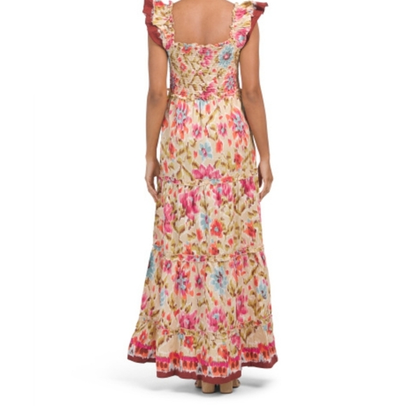 House Of Harlow 1960 Tiered Floral Ruffle Maxi Dress, Medium - Picture 5 of 8